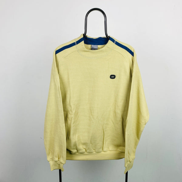 Vintage Nike Sweatshirt Yellow Medium