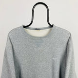 Vintage Nike Heavyweight Sweatshirt Grey XL