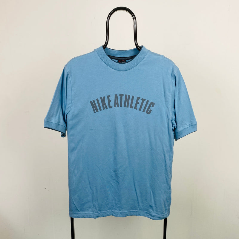 Vintage Nike Athletic T-Shirt Blue Small