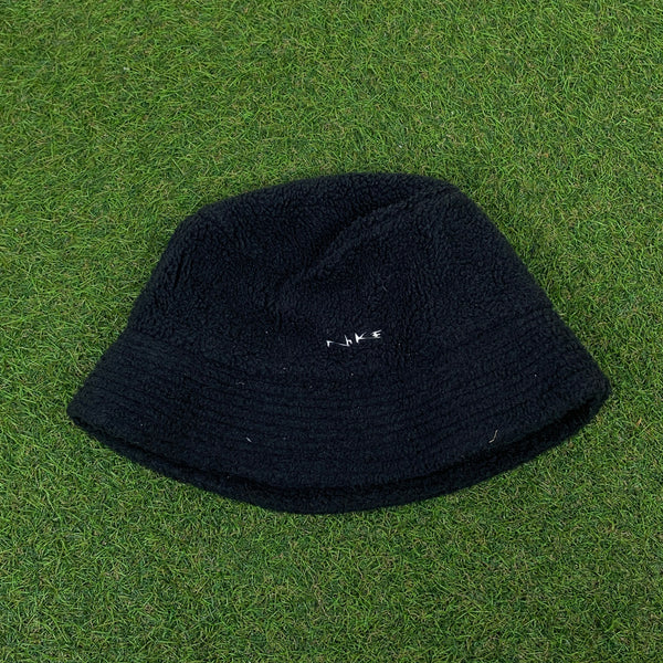 Vintage Nike Fleece Bucket Hat Black