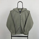 Vintage Nike Zip Hoodie Green XS