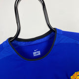 Vintage Nike Manchester United Football Shirt T-Shirt Blue XXL