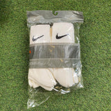 Vintage Deadstock Nike Socks White 6 Pack