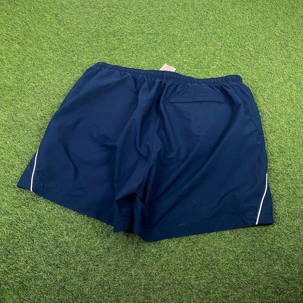 Vintage Nike Piping Shorts Blue XXL