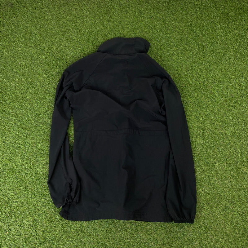 Vintage Nike Running Tracksuit Jacket + Joggers Set Black Small