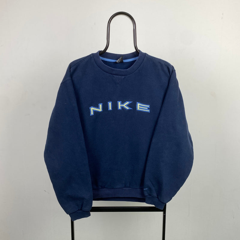 Vintage Nike Sweatshirt Blue Small