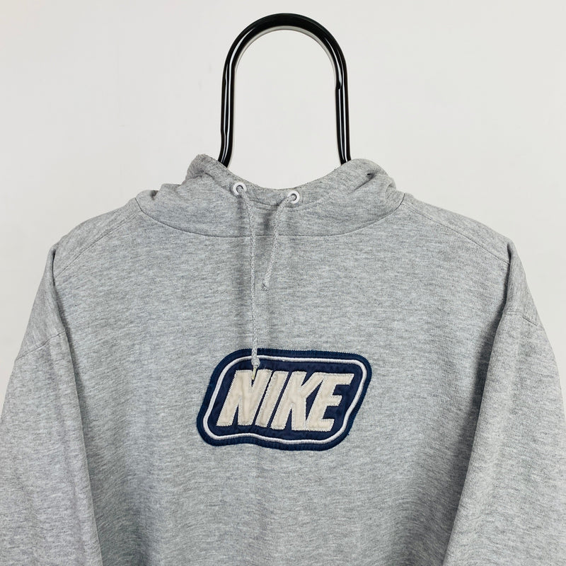 Vintage Nike Hoodie Grey XL