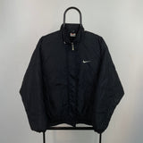 Vintage Nike Puffer Jacket Black Small