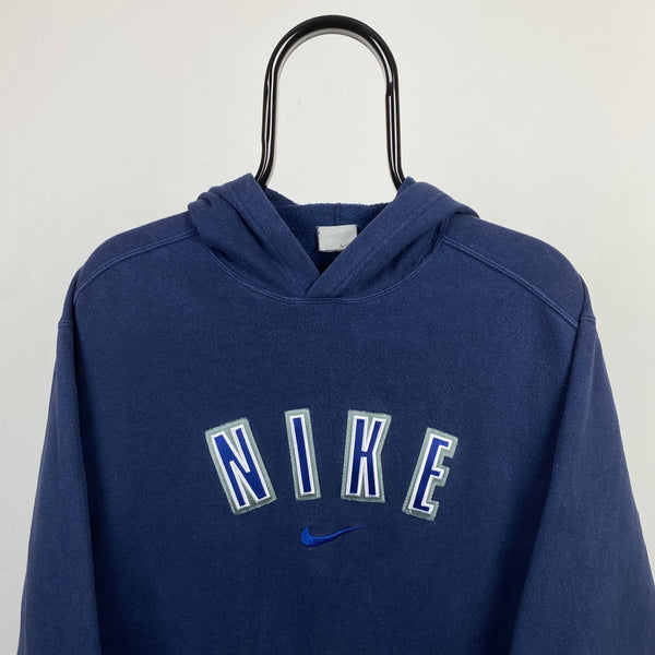 Vintage Nike Hoodie Blue Large