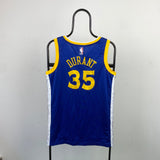 Vintage Nike Golden State Durant Basketball Vest Jersey T-Shirt Blue Small