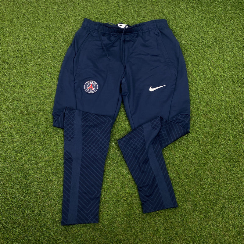 Vintage Nike PSG Tracksuit Jacket + Joggers Set White Small