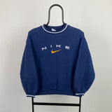 Vintage Nike Sweatshirt Blue XS