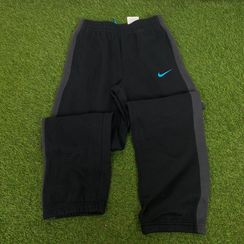 Vintage Nike Cotton Hoodie + Joggers Set Black XS