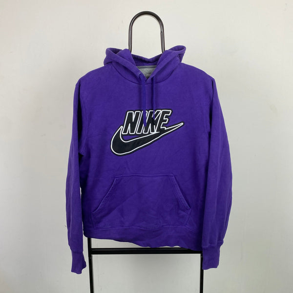 Vintage Nike Hoodie Purple Medium