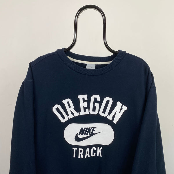 Vintage Nike Oregon Sweatshirt Blue XL