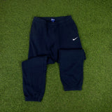 Vintage Nike Cotton Hoodie Jacket + Joggers Set Blue Medium