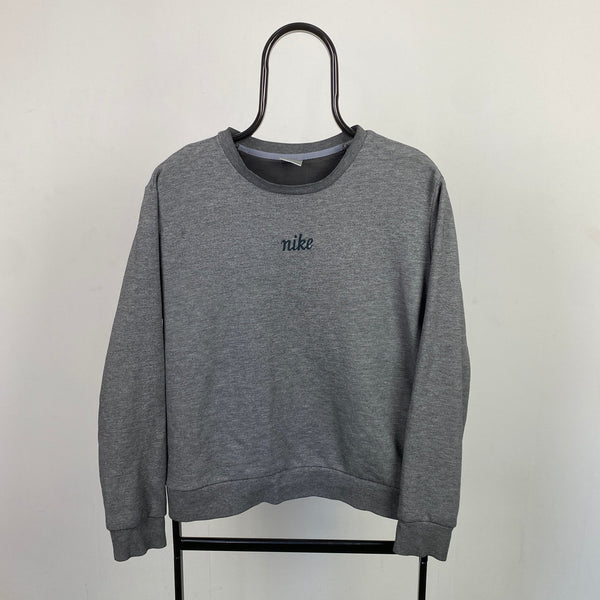 Vintage Nike Sweatshirt Grey Small