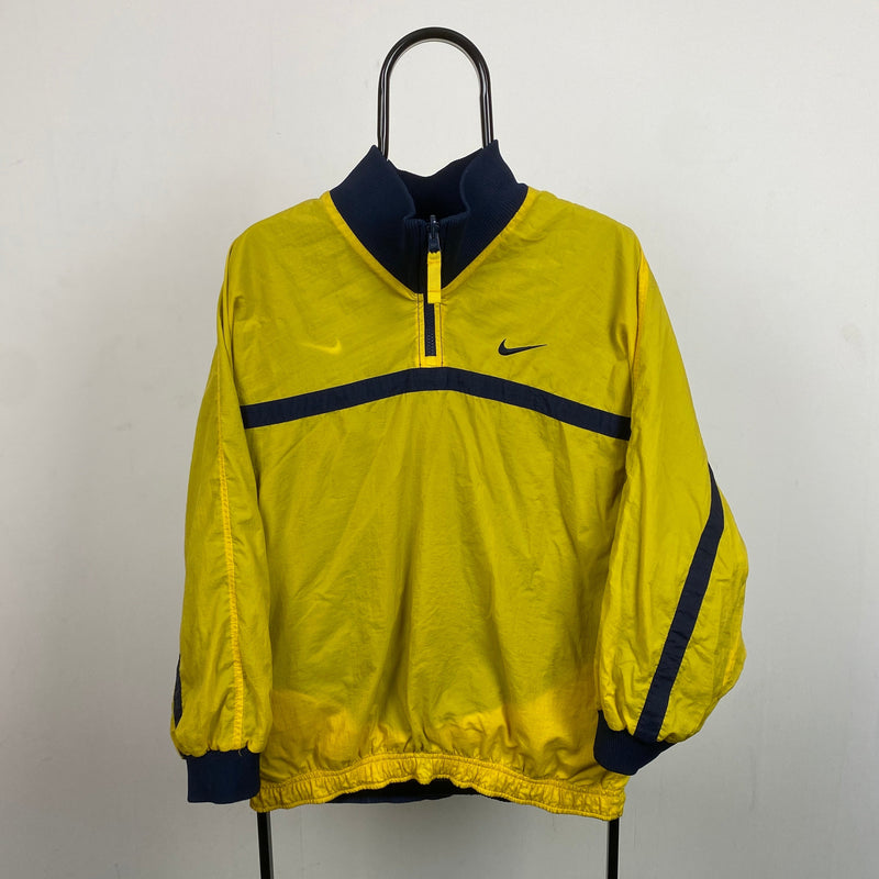 Vintage Nike Reversible 1/4 Zip Windbreaker Jacket Blue Large