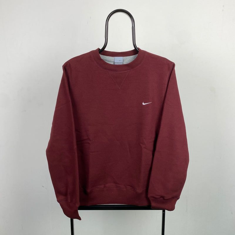 Vintage Nike Sweatshirt Red Small