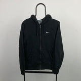 Vintage Nike Zip Hoodie Black Small