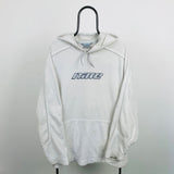 Vintage Nike Fleece Hoodie White XXL