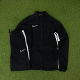 Vintage Y2K Nike Dri-Fit Tracksuit Jacket + Joggers Set Black Small