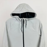 Vintage Nike Soft Shell Hoodie Grey Medium