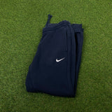 Vintage Nike Cotton Joggers Blue Small