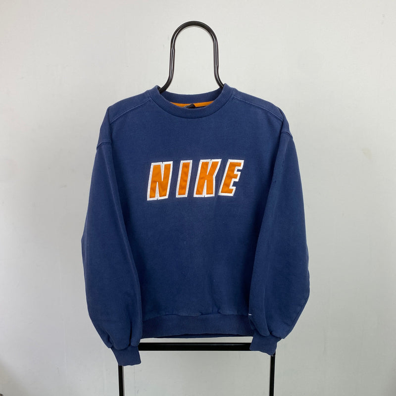 Vintage Nike Sweatshirt Blue Medium