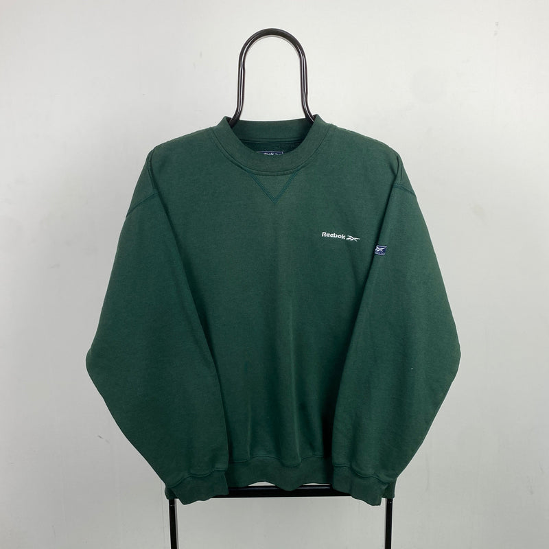 Retro Reebok Sweatshirt Forest Green Medium