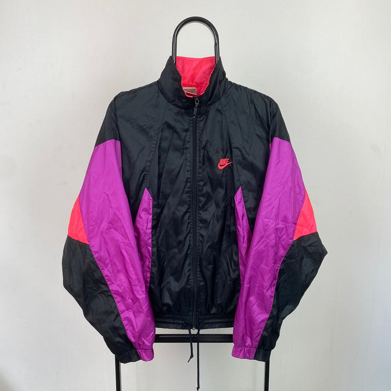 Vintage Nike Windbreaker Jacket Black Small