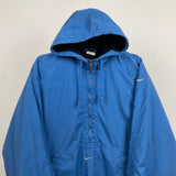 Vintage Nike Fleece Waterproof Coat Jacket Blue Small