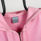 Vintage Nike Heavyweight Zip Hoodie Pink XL