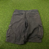 Vintage Nike Cargo Shorts Grey Medium