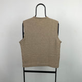 Vintage Nike Sweater Vest Sweatshirt Brown Large