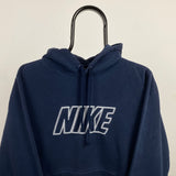 Vintage Nike Hoodie Blue Medium