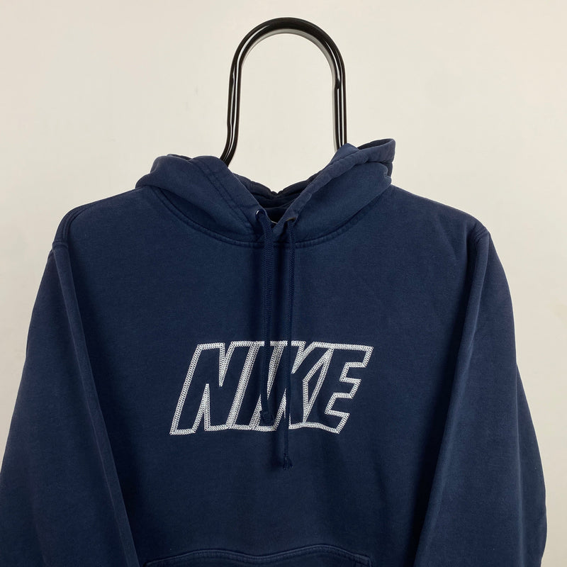 Vintage Nike Hoodie Blue Medium