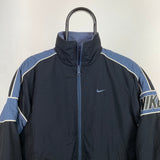 Vintage Nike Reversible Fleece Puffer Jacket Black XS