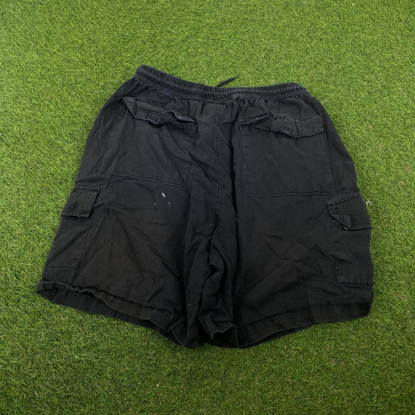 Vintage Nike Cargo Shorts Black Large