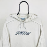 Vintage Nike Fleece Hoodie White XXL