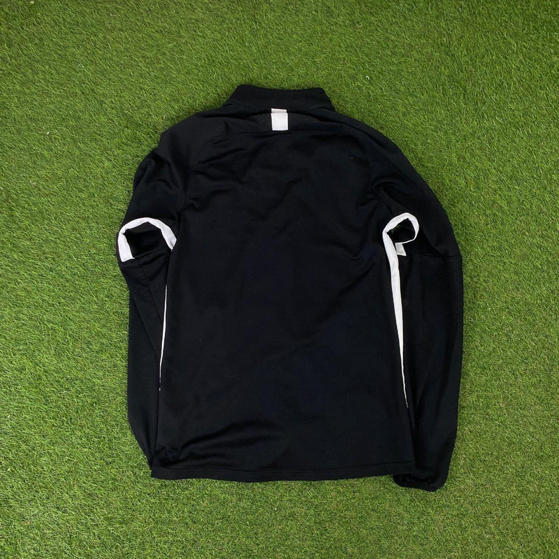 Vintage Y2K Nike Dri-Fit Tracksuit Jacket + Joggers Set Black Small