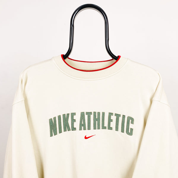 Vintage Nike Athletic Sweatshirt Brown Large