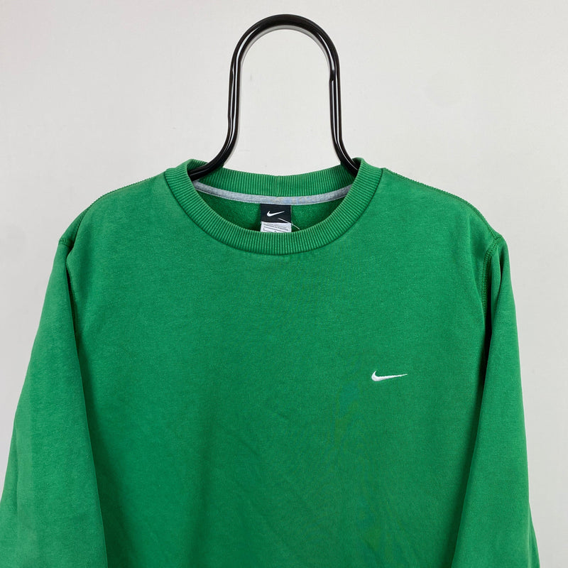 Vintage Nike Heavyweight Sweatshirt Green Large