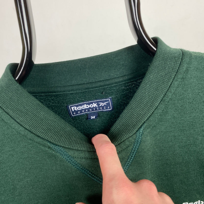 Retro Reebok Sweatshirt Forest Green Medium