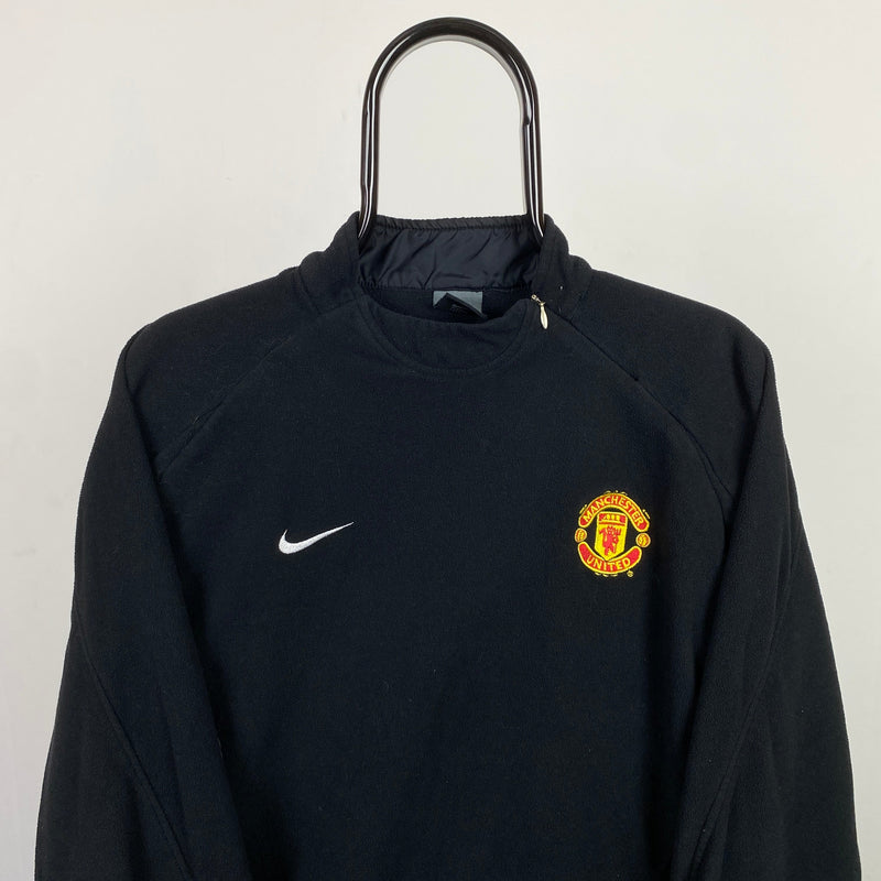 Vintage Nike Manchester United Sidewinder Sweatshirt Black Medium