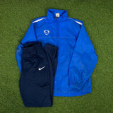 Vintage Nike Windbreaker Jacket + Joggers Set Blue XS