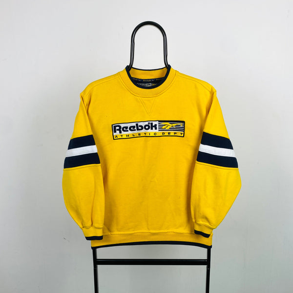 Retro Reebok Sweatshirt Yellow Small