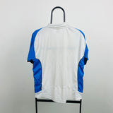 Vintage Nike 1/4 Zip Gym T-Shirt White Medium