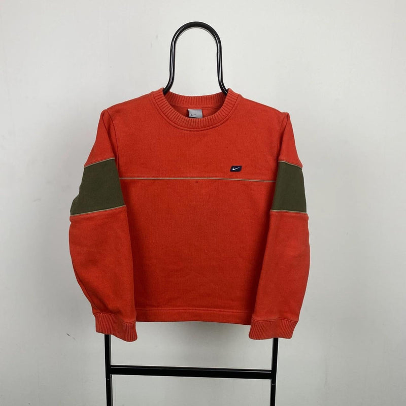 Vintage Nike Sweatshirt Orange XS