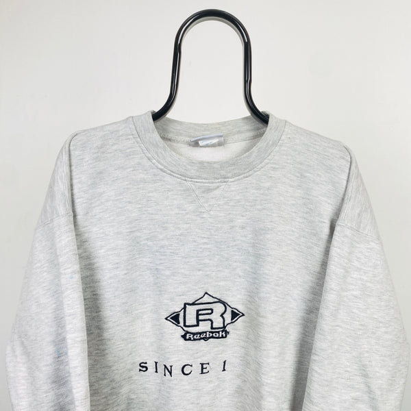 Retro Reebok Sweatshirt Grey Large